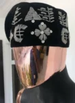 African Hat With Silver Embroidery