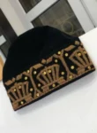 A Black and gold Embroidery African Traditional  hat