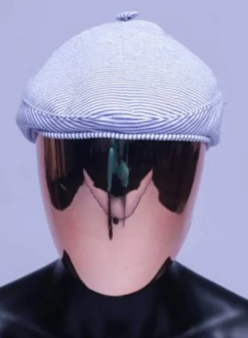 A Seersucker (Rail Road Stripe) Kangol Cap